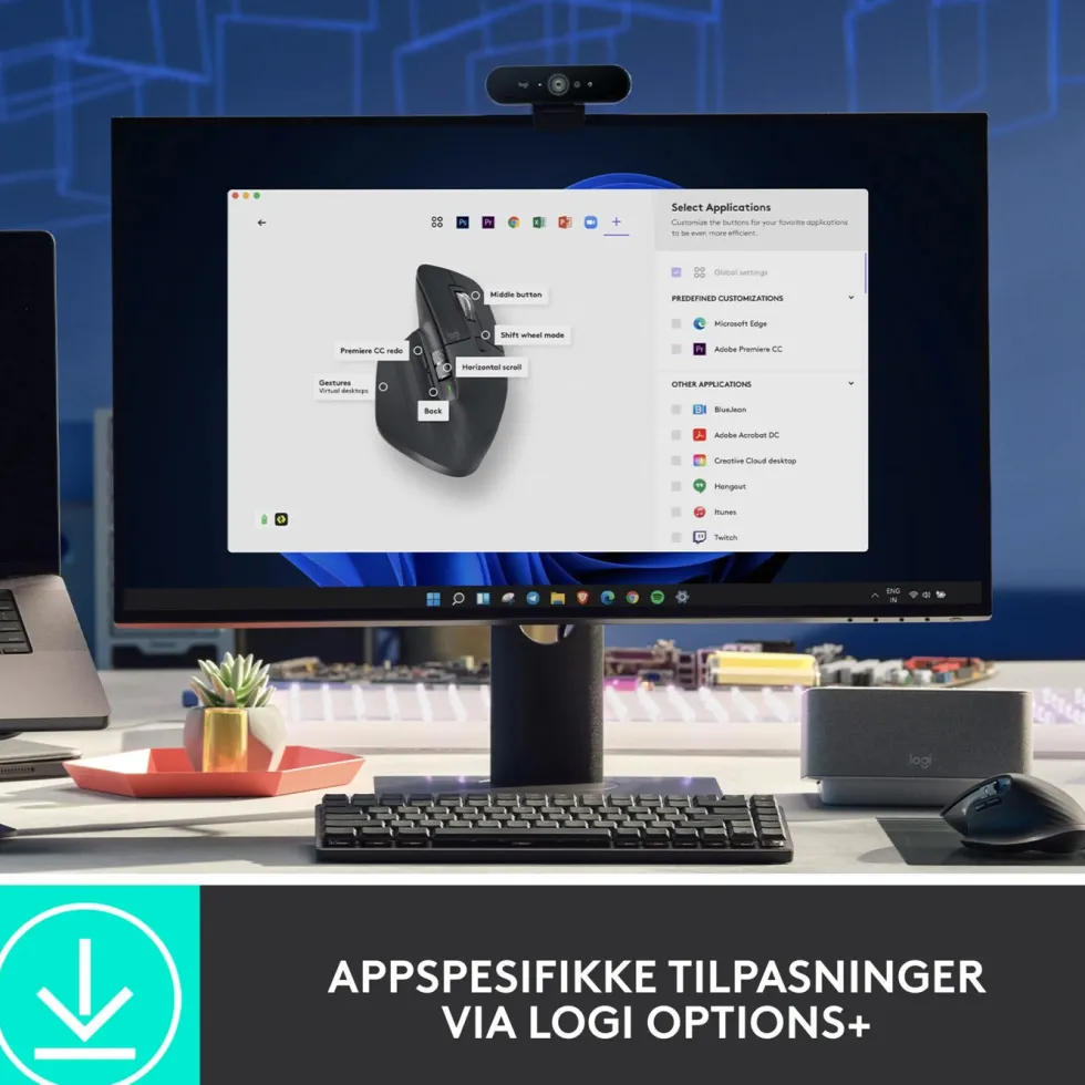 Logitech Mx Master 3s Trådløs datamus Graphite