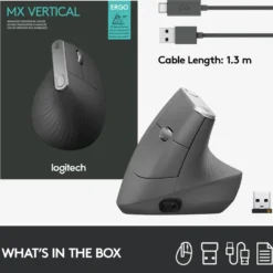 Logitech MX Vertical Trådløs datamus