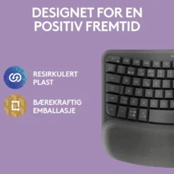Logitech Mx Wave Keys Trådløst og ergonomisk tastatur