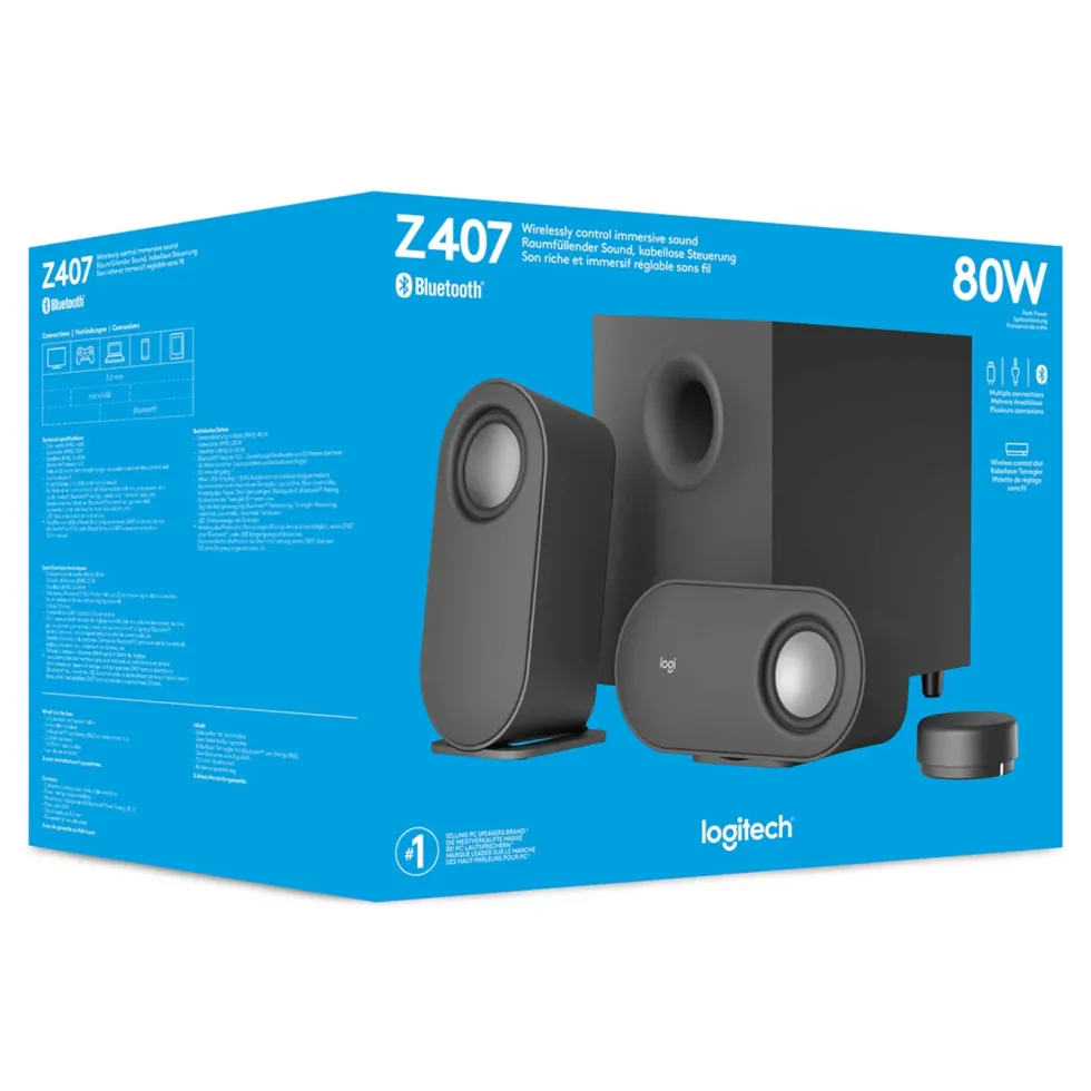 Logitech Z407 Høyttalersystem med subwoofer