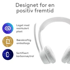 Logitech Zone 300 Trådløst headset Off-white