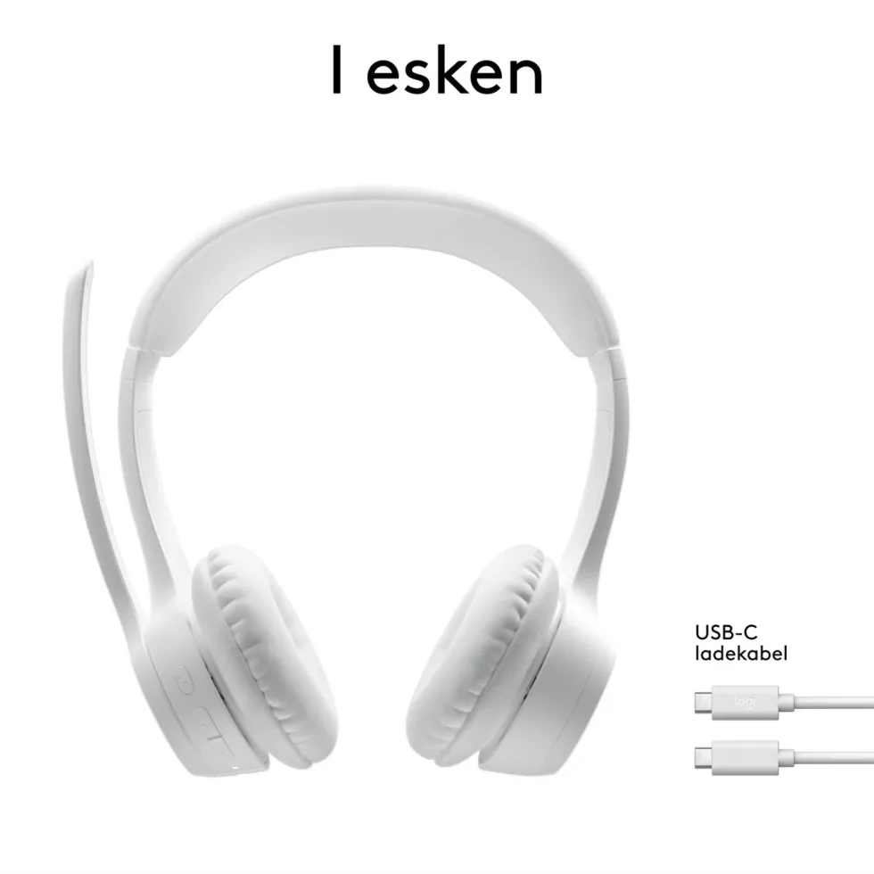 Logitech Zone 300 Trådløst headset Off-white