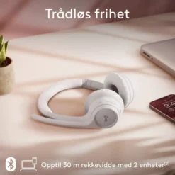 Logitech Zone 300 Trådløst headset Off-white