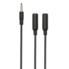 Luxorparts Adapter for dataheadset til mobil, konsoll og datamaskin Svart