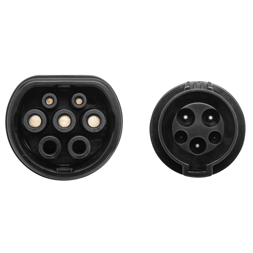 Luxorparts Adapter til ladekabel Type 1 til Type 2