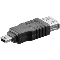 Luxorparts Adapter USB-hunnkontakt til mini-USB-hannkontakt