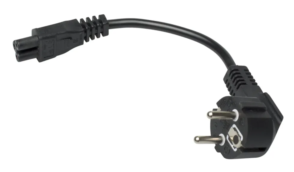 Luxorparts Apparatkabel C5 svart 0,2 m