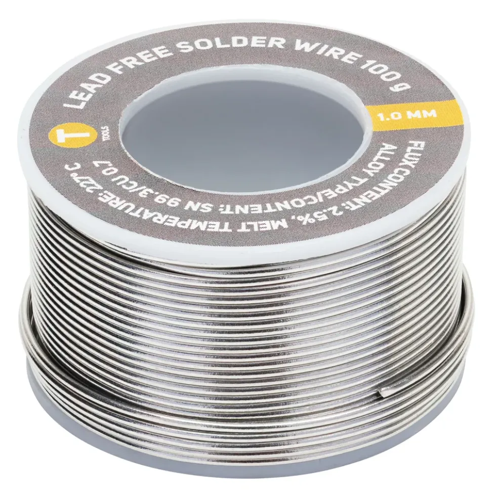 Luxorparts Blyfritt loddetinn 1,0 mm 100 g
