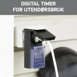 Luxorparts Digital timer 7 døgn for utendørsbruk