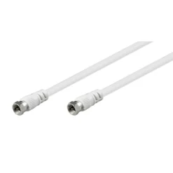 Luxorparts F-kabel, hvit 15 m
