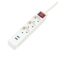 Luxorparts Grenuttak med USB-lading 3-veis