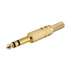 Luxorparts Gullbelagt 6,3 mm-kontakt, hann, stereo