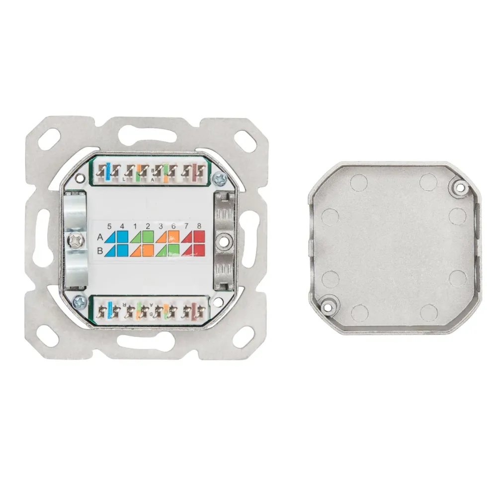 Luxorparts Innfelt FTP-nettverksuttak Cat. 6 2-ports