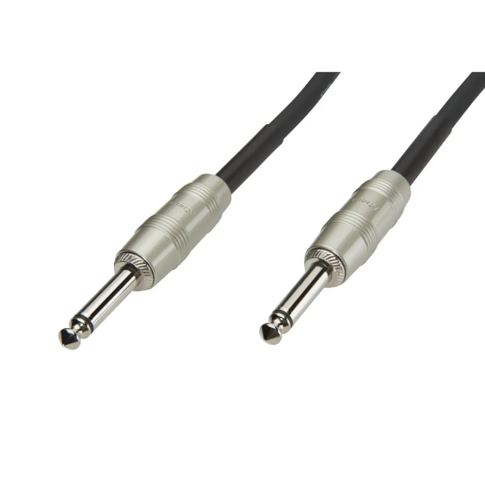 Luxorparts Instrumentkabel 6,3 mm 3 m, Svart