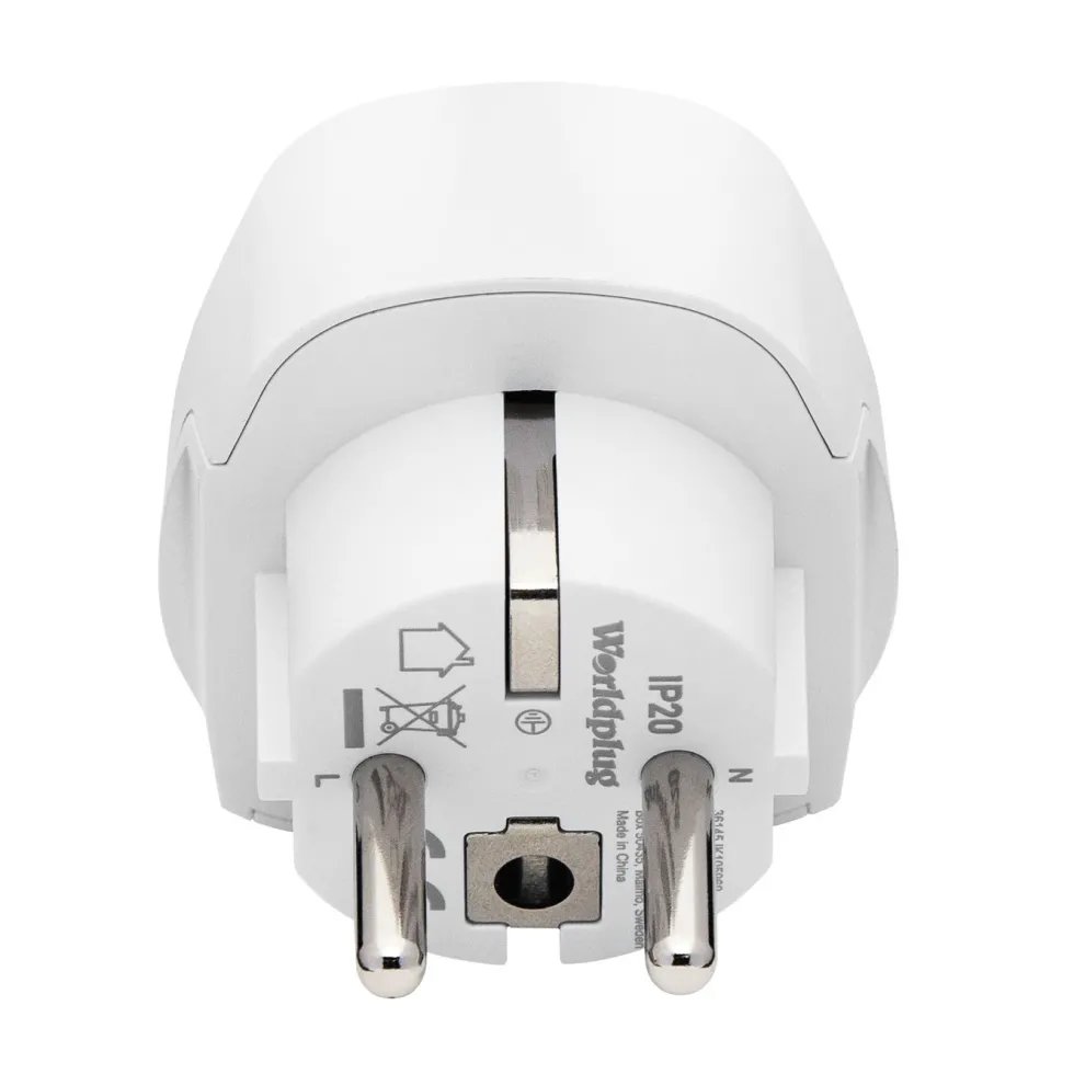 Luxorparts Jordet universalreiseadapter til Norge