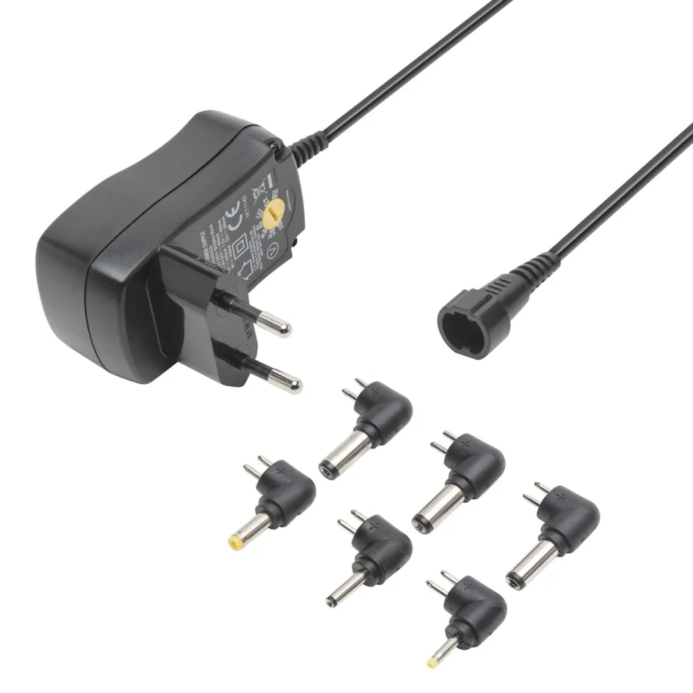 Luxorparts Justerbar strømadapter 3–12 V (DC) 7,2 W