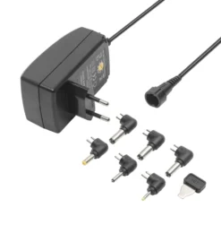 Luxorparts Justerbar strømadapter 9–24 V (DC) 24 W