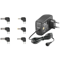 Luxorparts Justerbar strømadapter 3–12 V (DC) 27 W