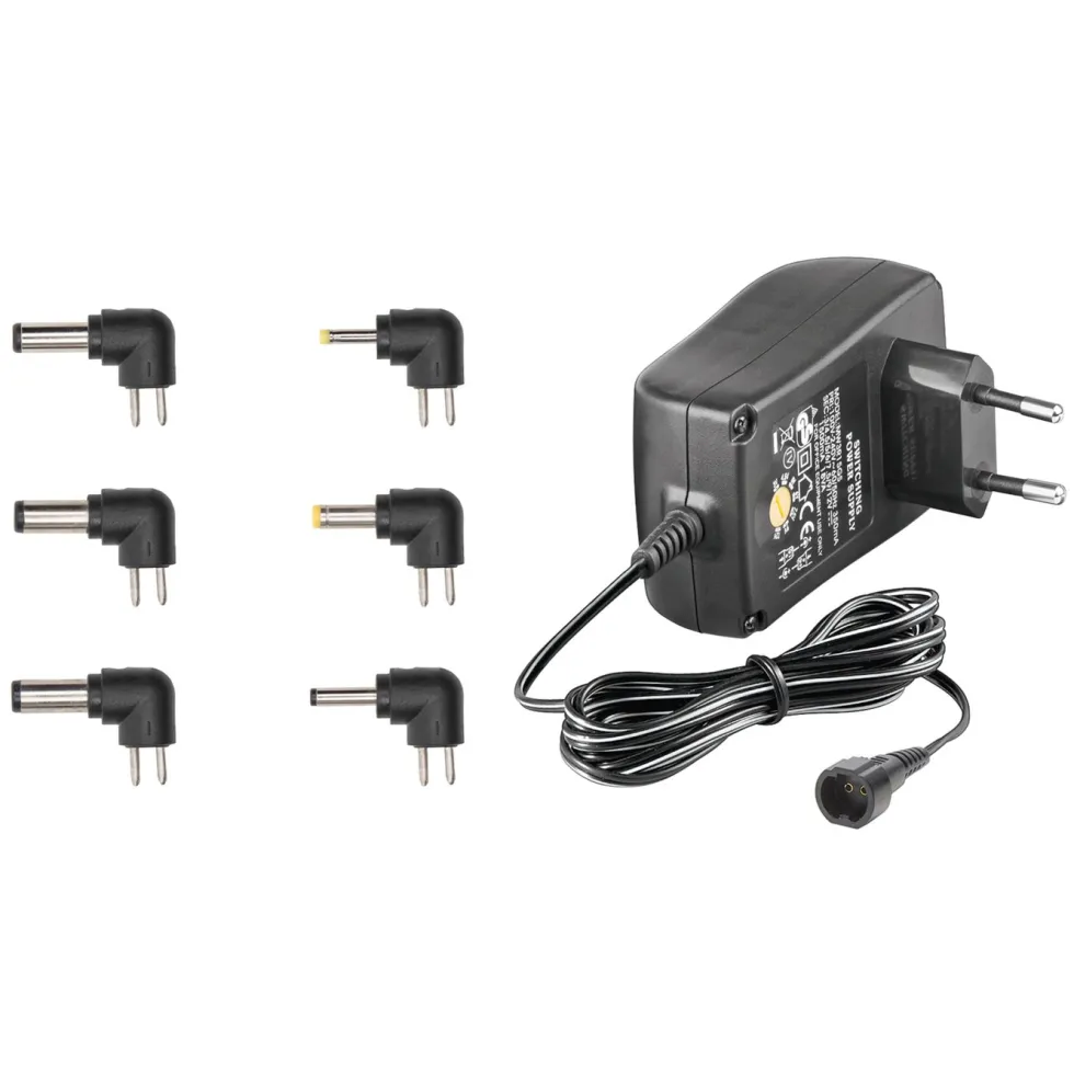 Luxorparts Justerbar strømadapter 3–12 V (DC) 27 W