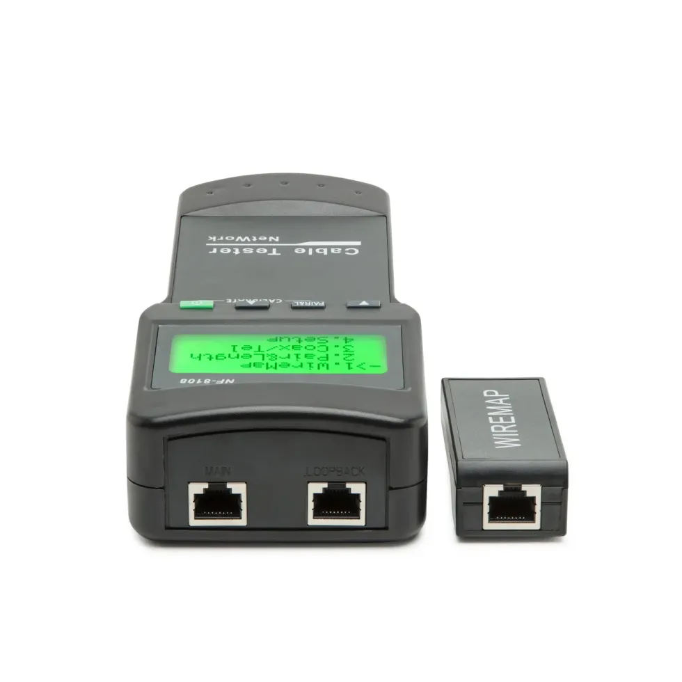 Luxorparts Kabeltester med LCD for nettverkskabel