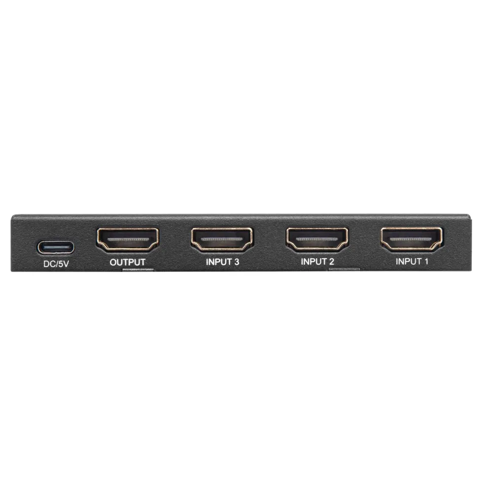 Luxorparts 4K HDMI-switch med fjernkontroll 3-veis
