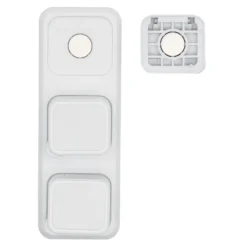 Luxorparts Magnetisk kabelklemme med base Hvit (6-pk.)