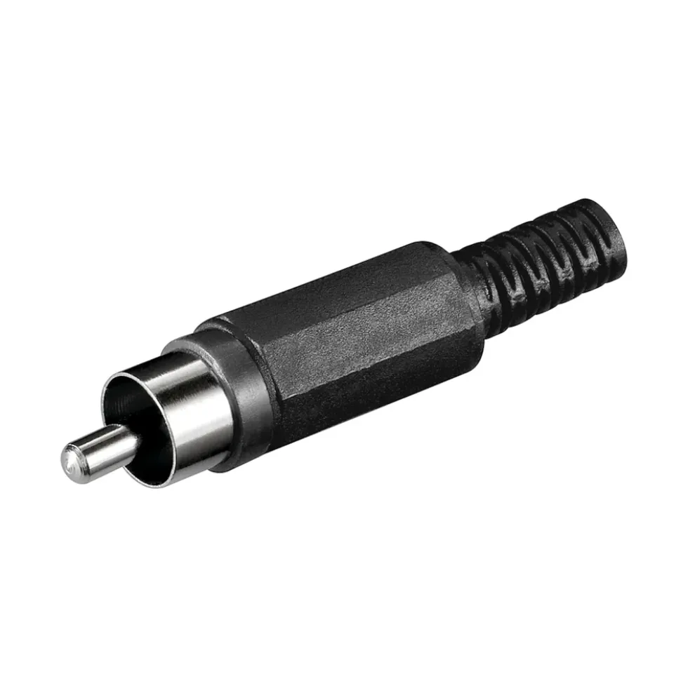 Luxorparts RCA-kontakt, hann Svart