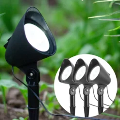 Luxorparts Solcelledrevet nattbelysning 3-pk.