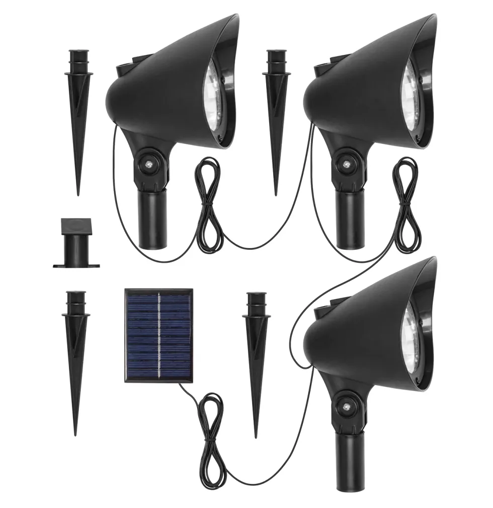 Luxorparts Solcelledrevet nattbelysning 3-pk.