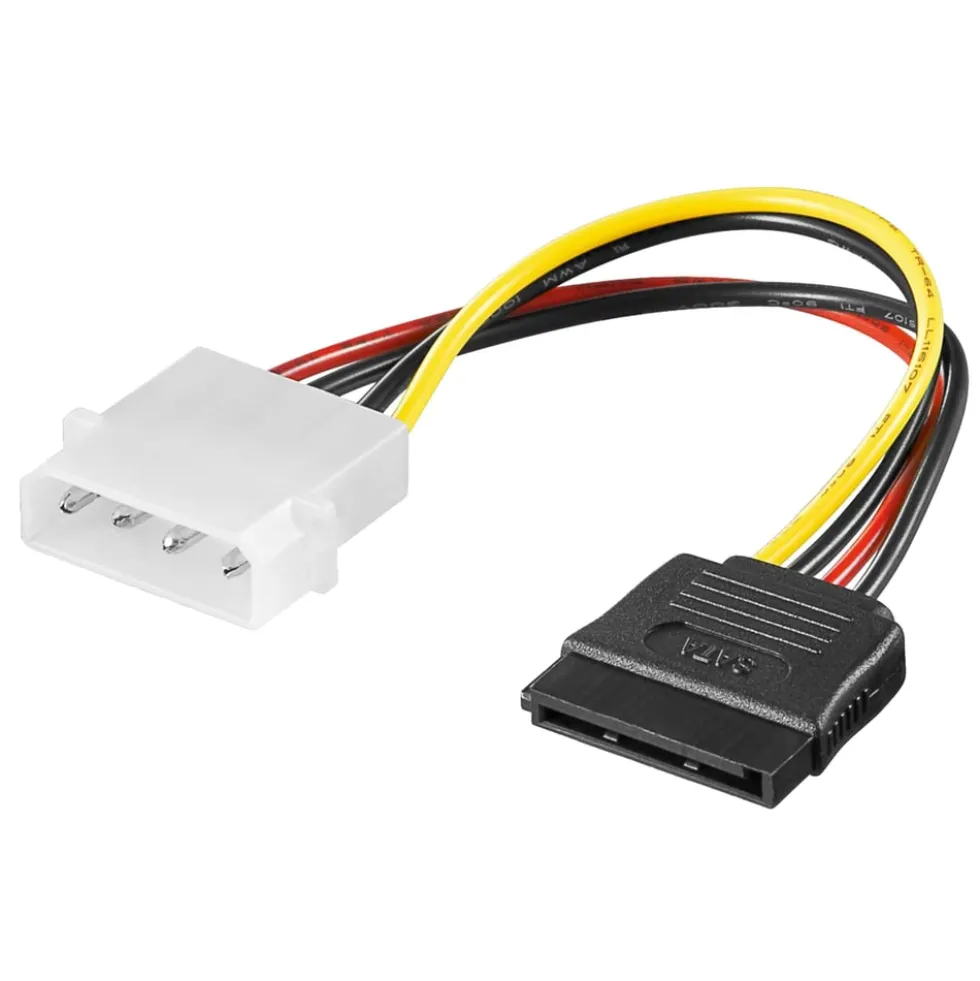 Luxorparts Strømadapter Molex til SATA – Molex 4-pin