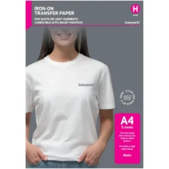 Luxorparts Tekstiloverføring for lyse plagg A4 5-pk.