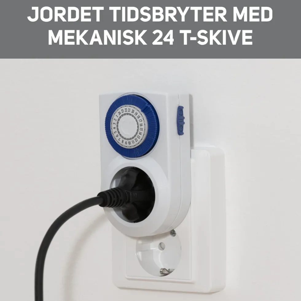 Luxorparts Tidsbryter 24 t jordet 2-pk.