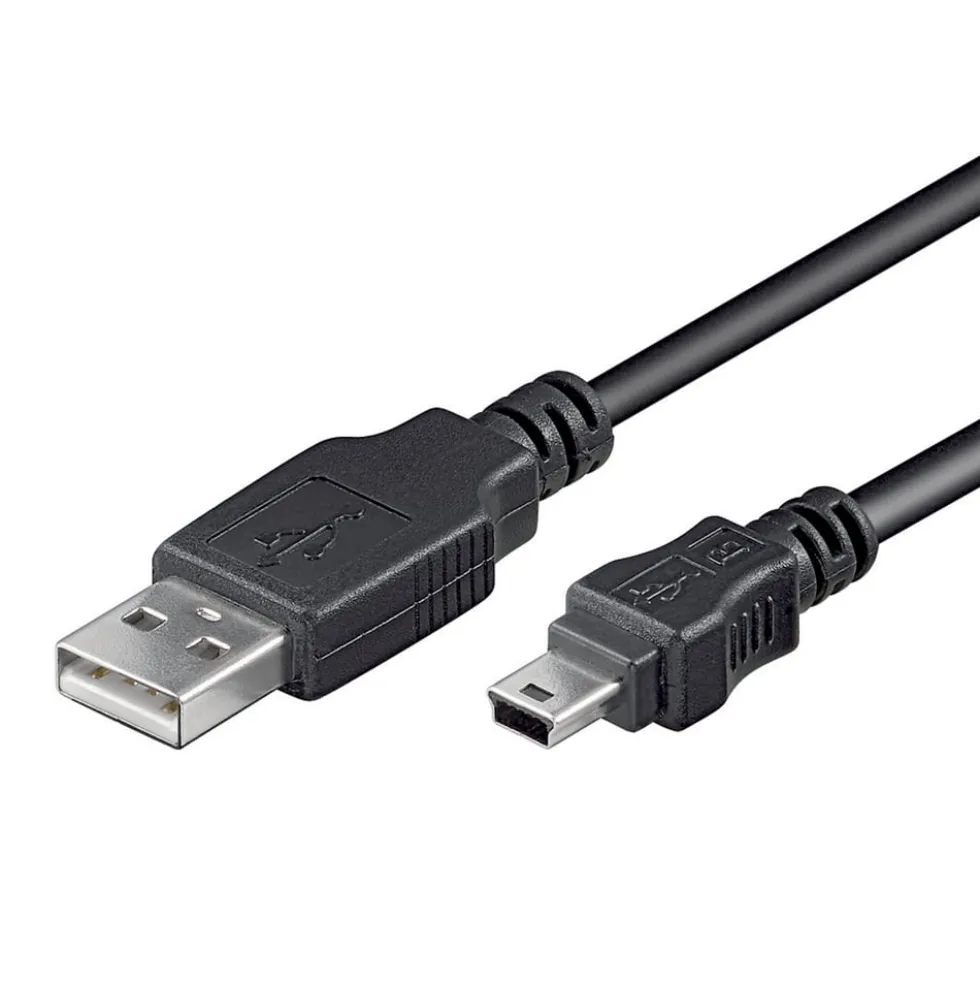 Luxorparts USB-A- til Mini USB-kabel Svart 1,8 m