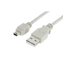 Luxorparts USB-A- til Mini USB-kabel Grå 1 m