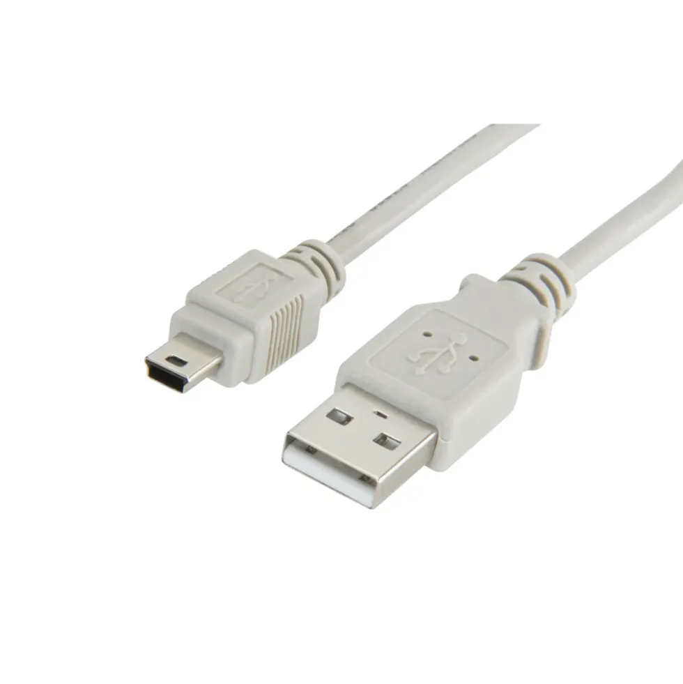 Luxorparts USB-A- til Mini USB-kabel Grå 1 m