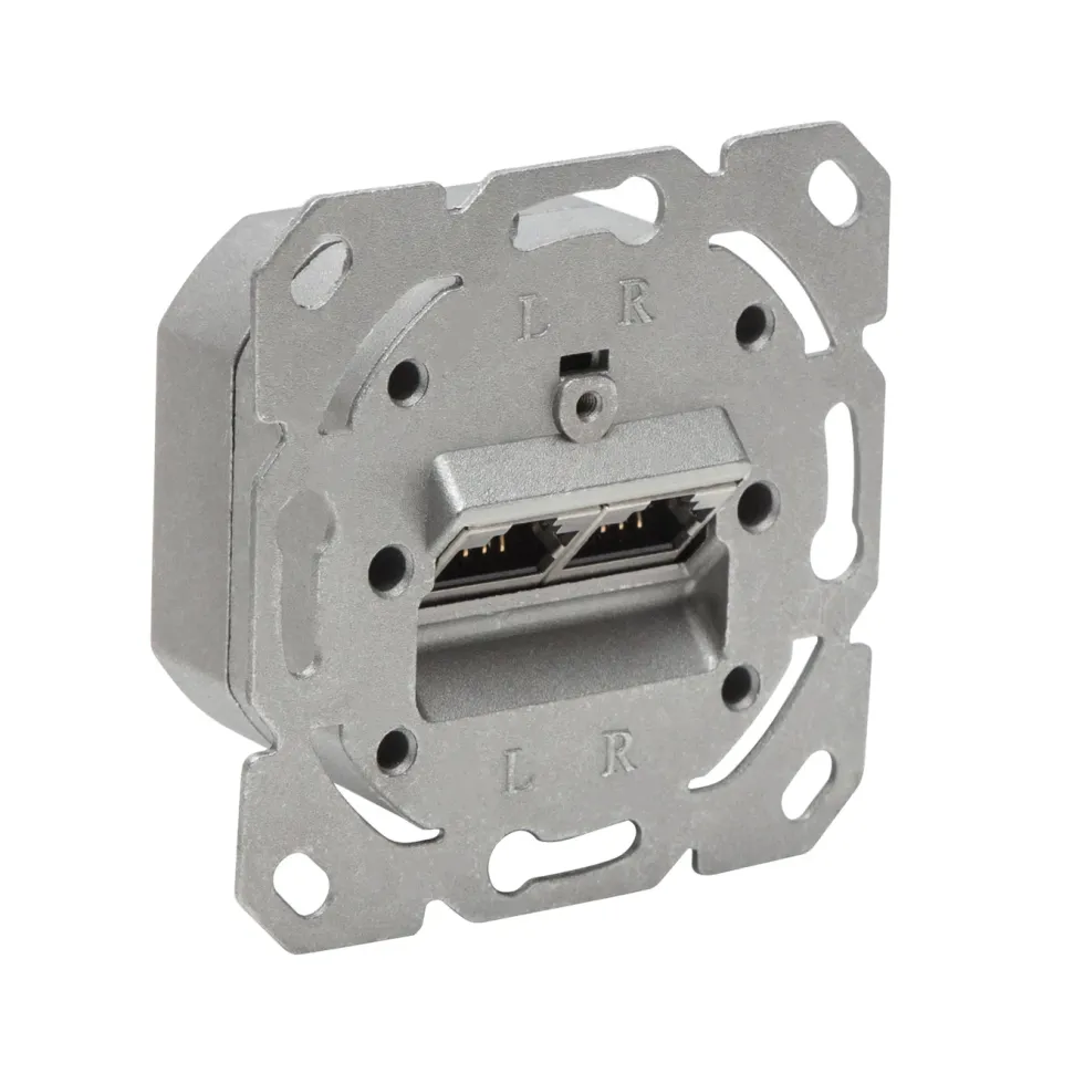 Luxorparts Utenpåliggende FTP-nettverksuttak Cat. 6 2-ports