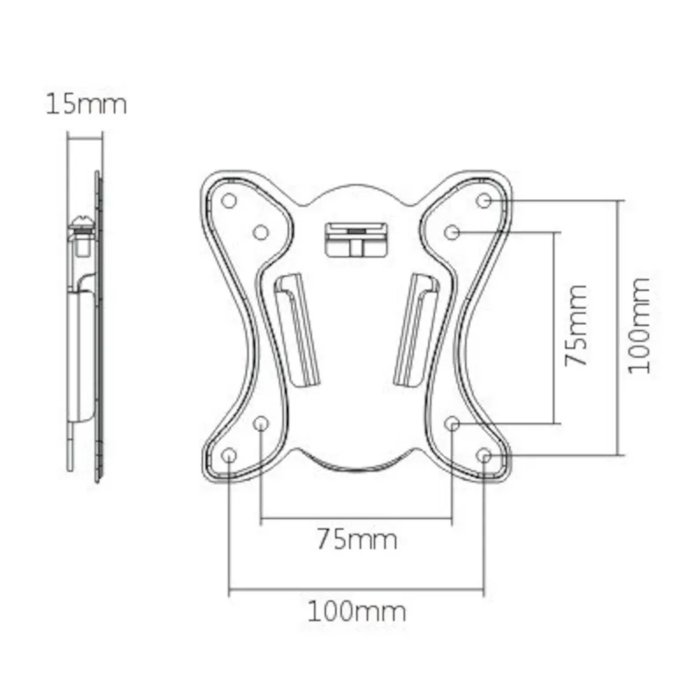 Luxorparts Veggfeste for skjerm, 13-27"