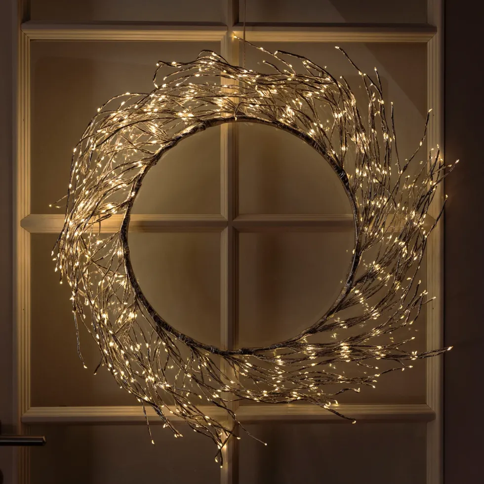 Lyskrans Ring 936 LED Ø50 cm (sølv)