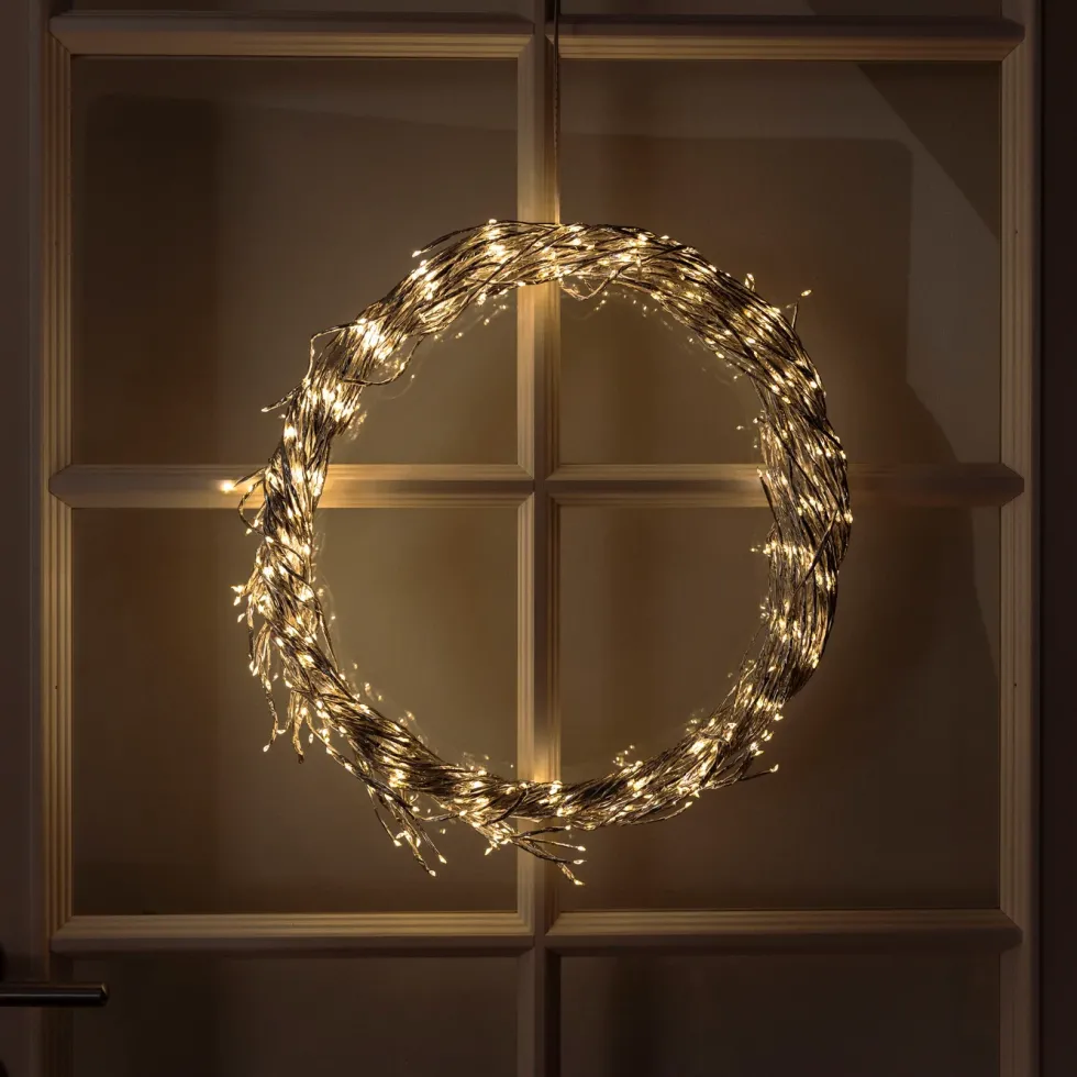 Lyskrans Ring 936 LED Ø50 cm (sølv)
