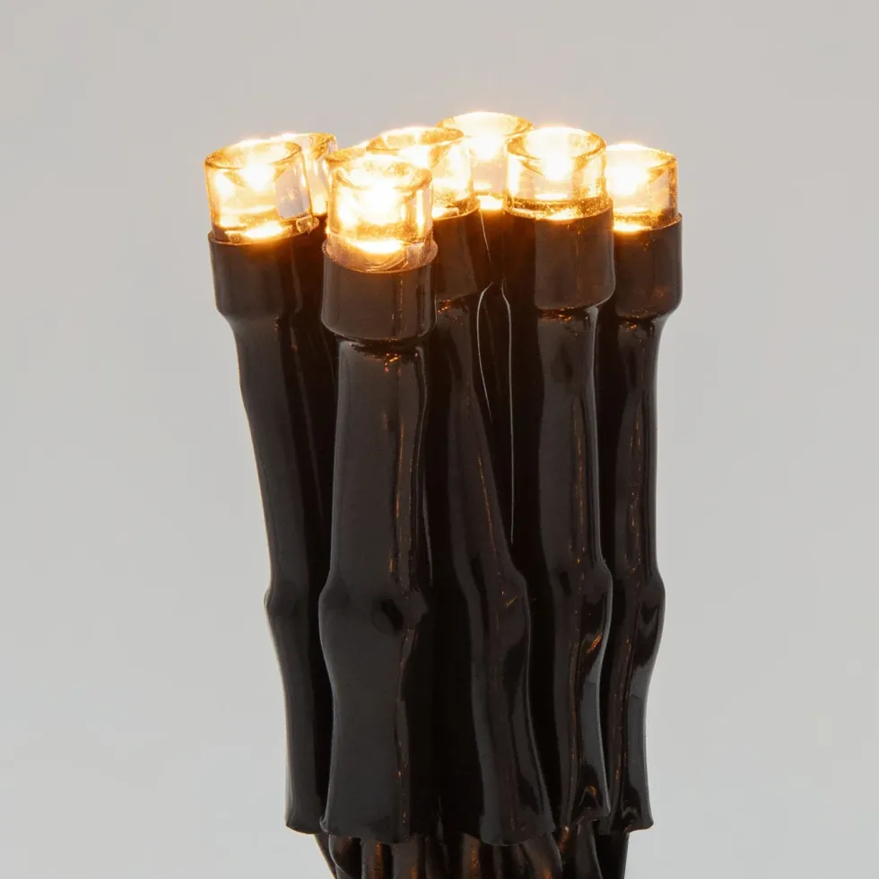 Lyslenke 48 LED 3,5 m, batteridrevet (svart)