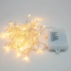 Lyslenke 48 LED 3,5 m, batteridrevet (klar)