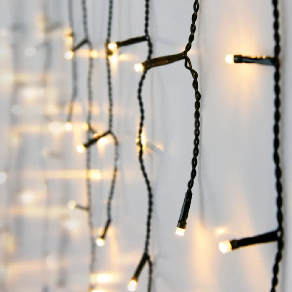 Lyslenke med istapper for dekorasjon 180 LED