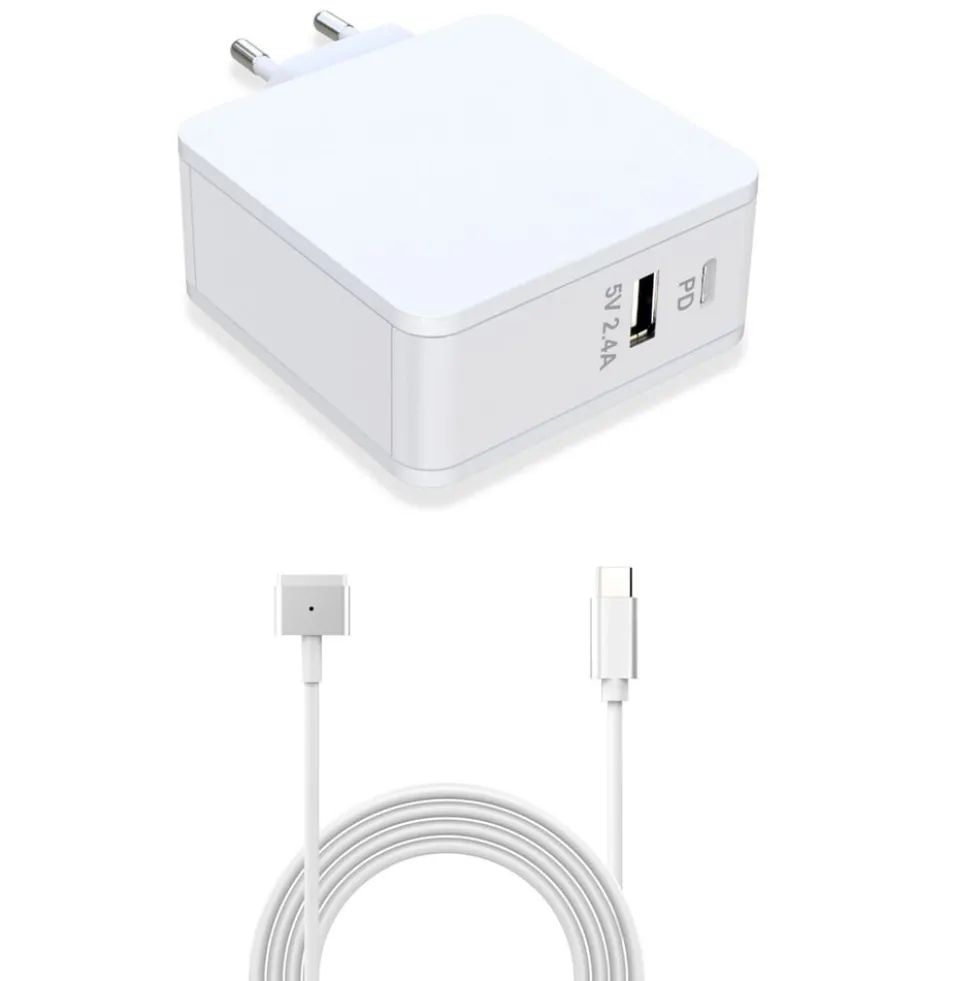 Magsafe 2-Lader med USB-C 60 W