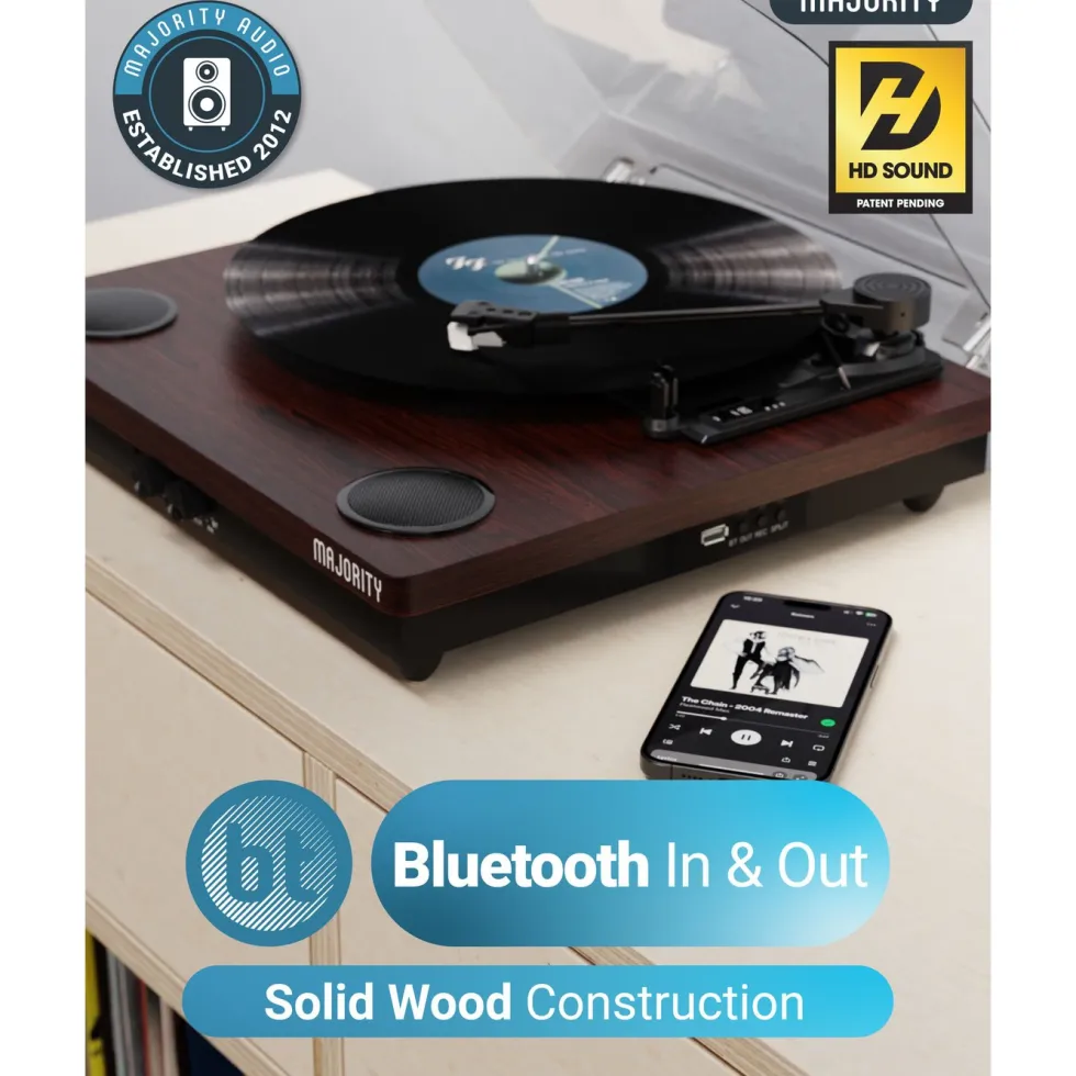 Majority Moto Platespiller med Bluetooth