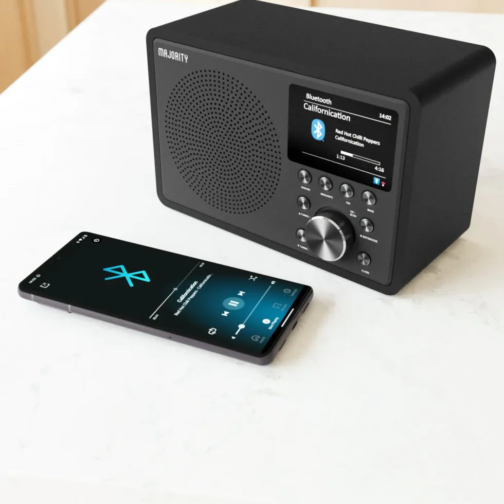 Majority Touro Internet Radio med Wi-Fi og AM/FM