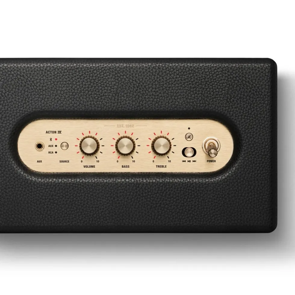 Marshall Acton IV Bluetooth-høyttaler Sort