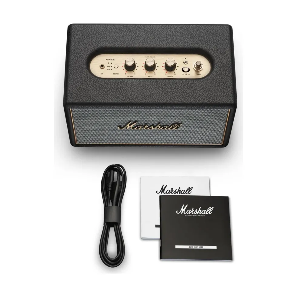 Marshall Acton IV Bluetooth-høyttaler Sort