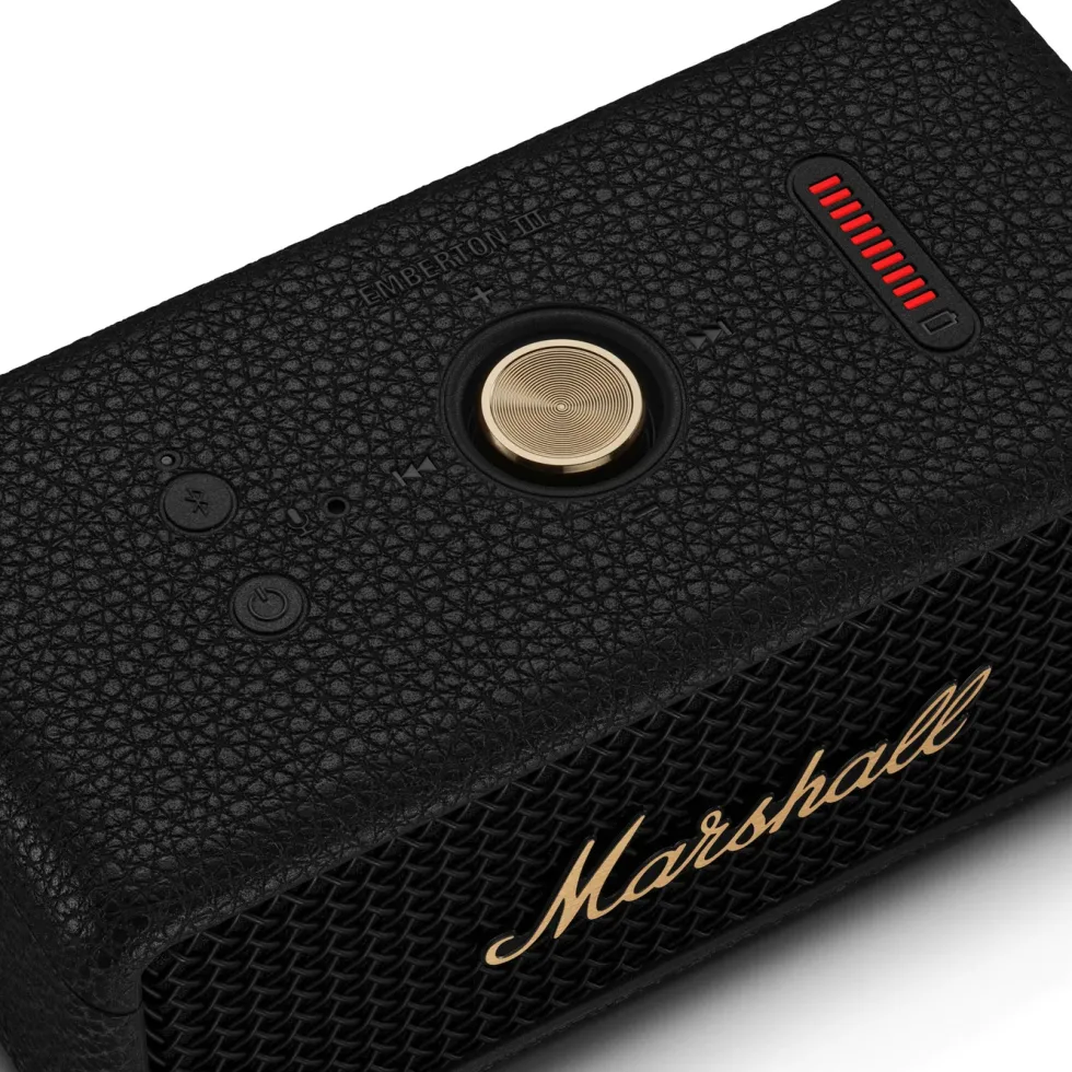 Marshall Emberton III Bluetooth-høyttaler Black and Brass