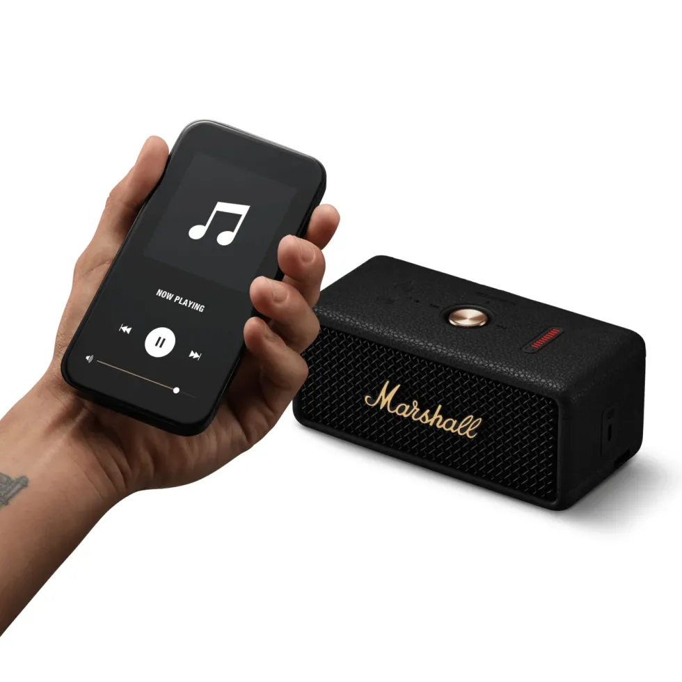 Marshall Emberton III Bluetooth-høyttaler Black and Brass