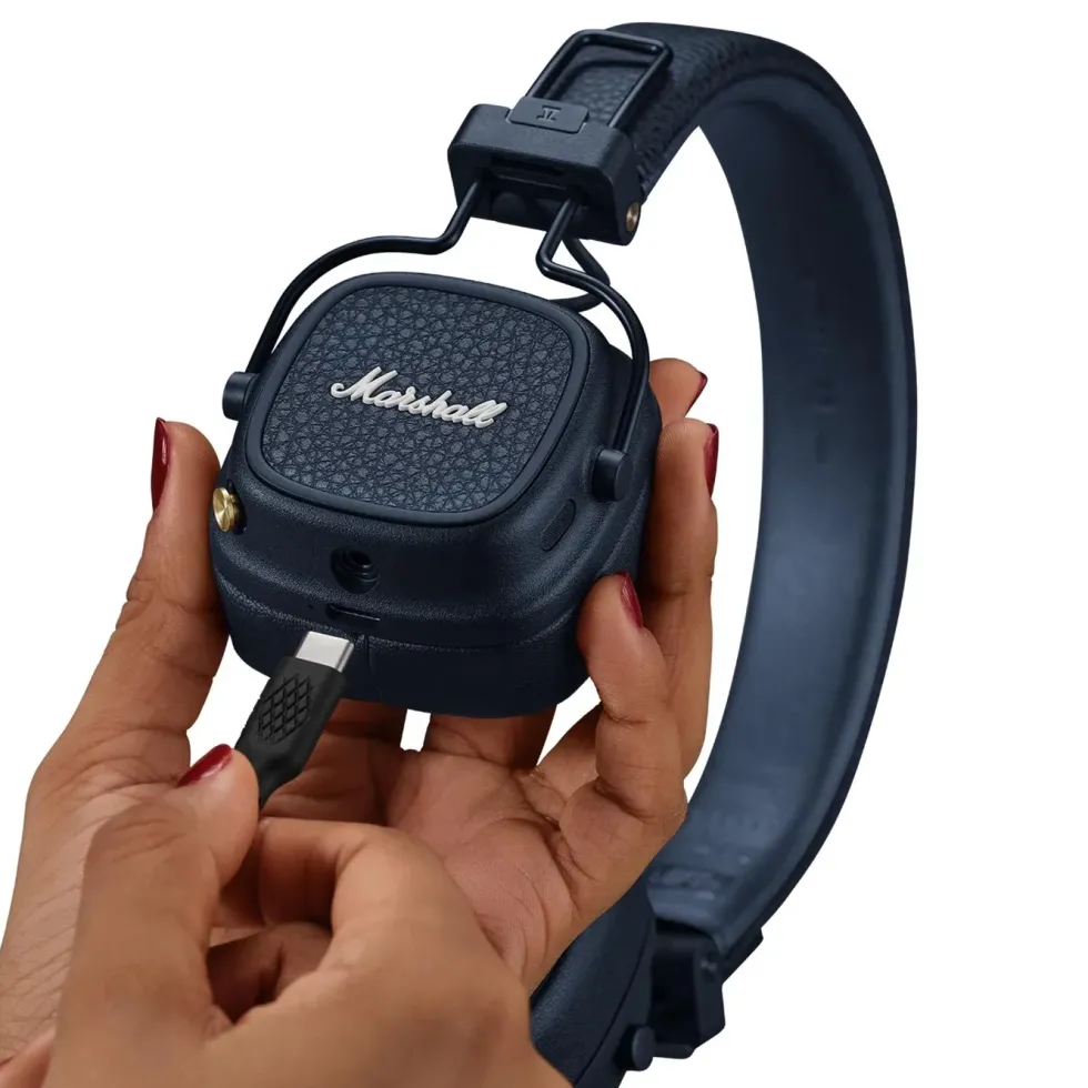 Marshall Major V trådløse on-ear-hodetelefoner Midnight Blue